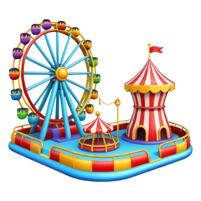 Amusment park sticker