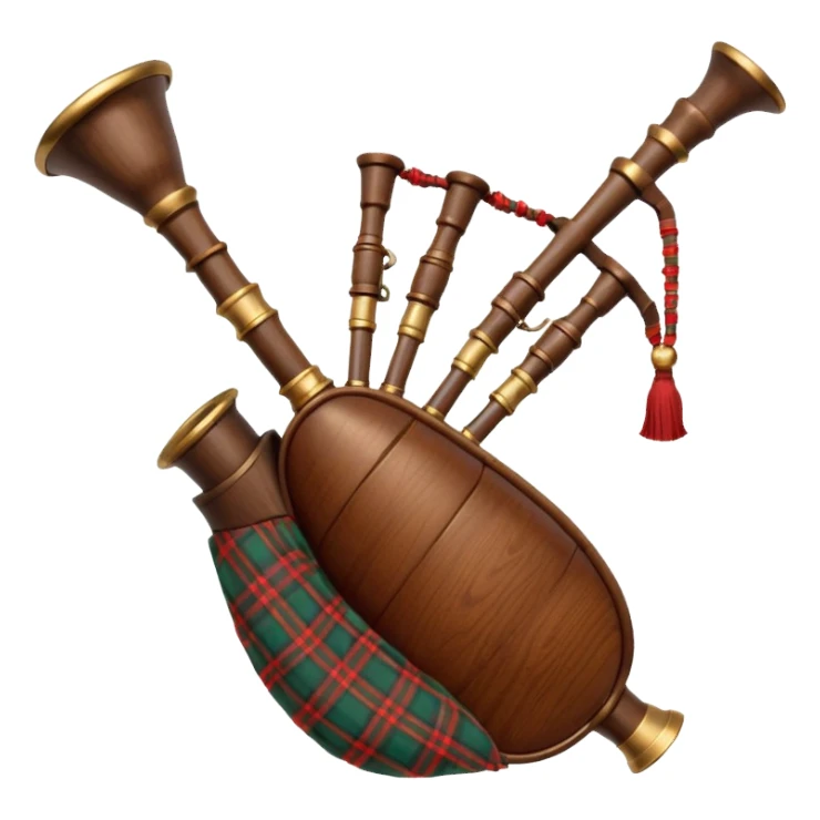bag pipe instrument scotch sticker