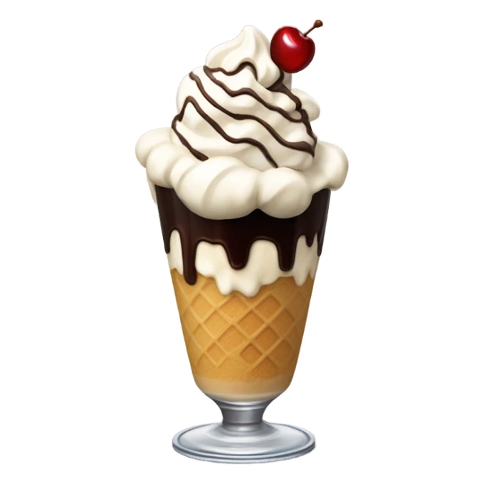 Ice cream sundae sticker
