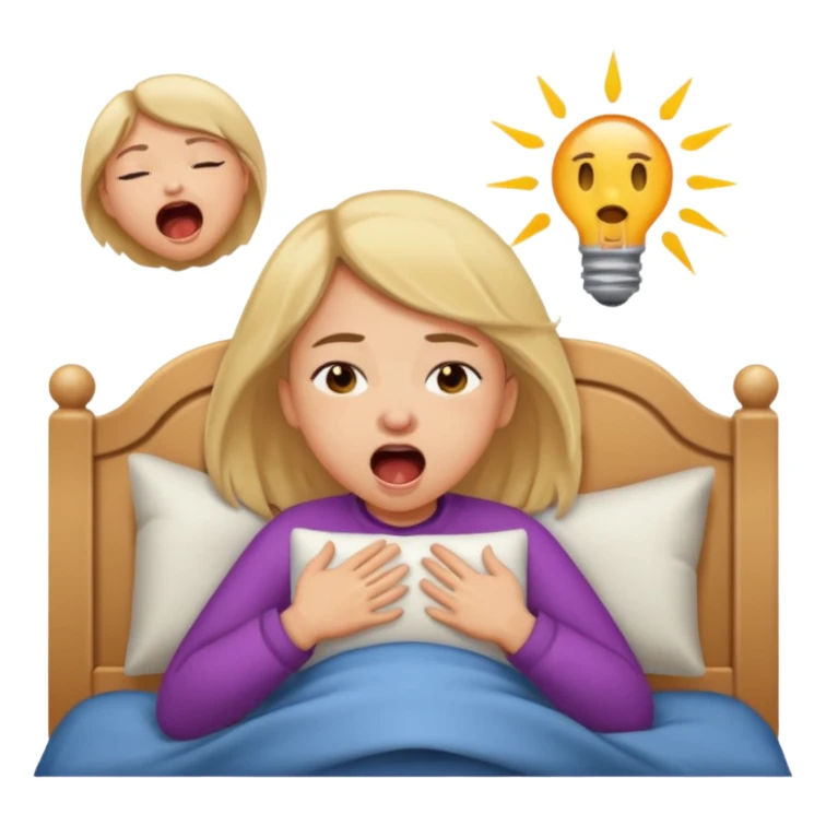 Girl wake up sticker