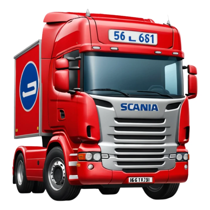 грузовик scania с польским номером WGM 5612L sticker