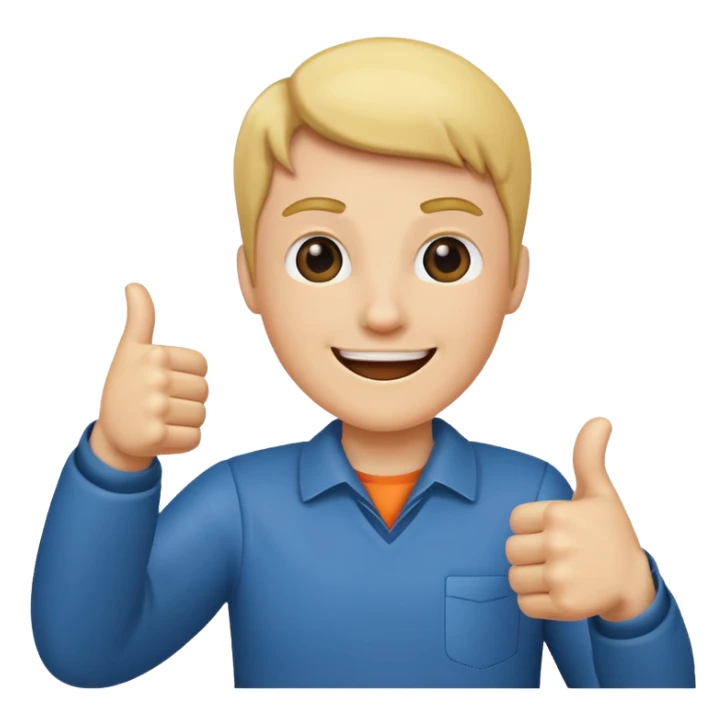 great result! thumbs up, celebration sticker