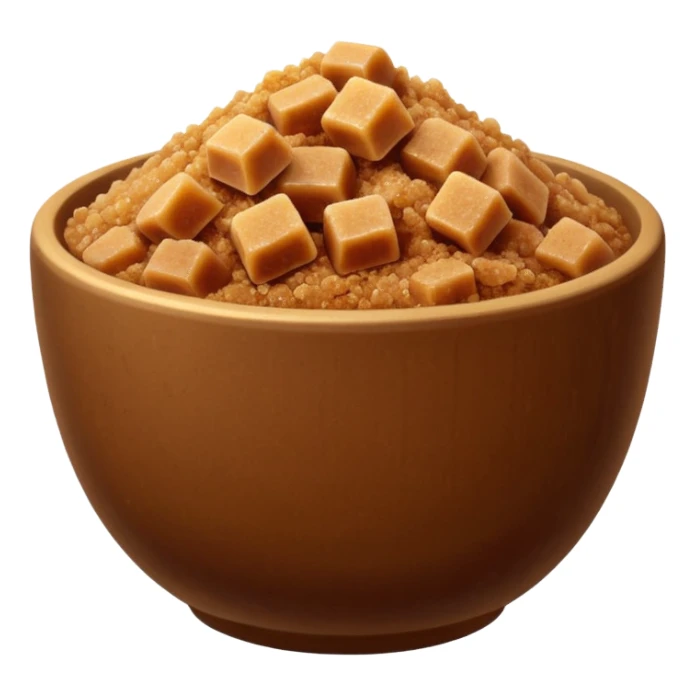 brown sugar in bowl sticker