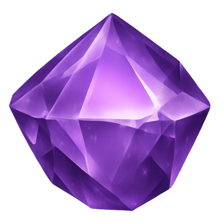 Purple crystal sticker