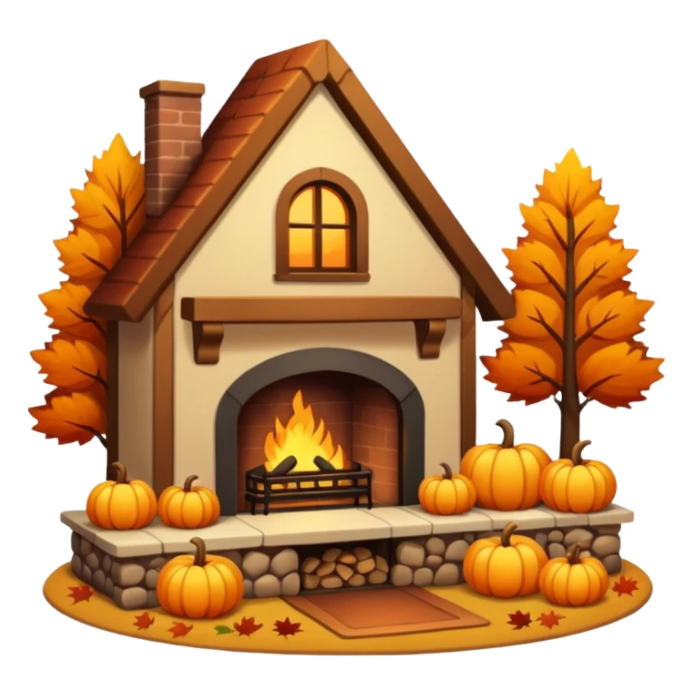 Cozy autumn home sticker