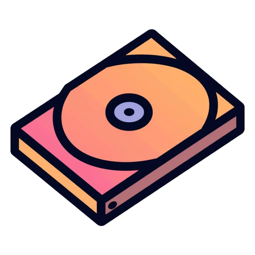 hard disk storage device sticker