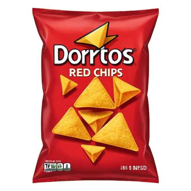 dorites red chips bag
 sticker