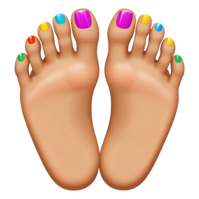 Smileing feet sticker