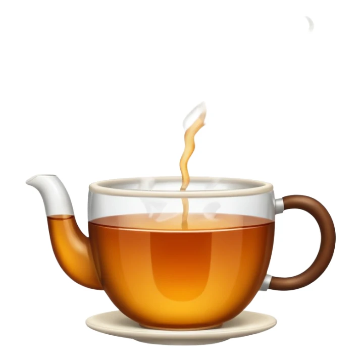 hot tea in a cup no face sticker