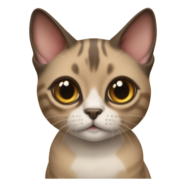 Sphinx and munchkin cat mix sticker