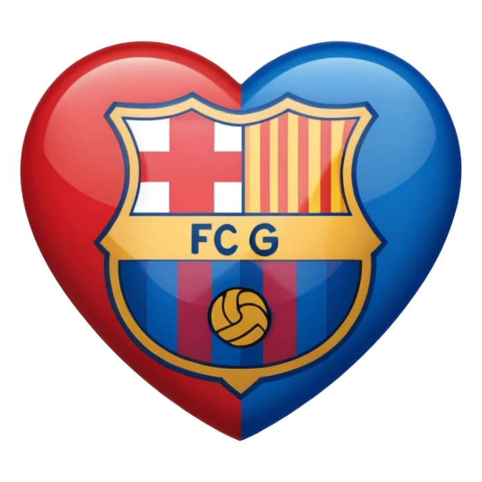 Barcelona Logo in heart ❤️ sticker