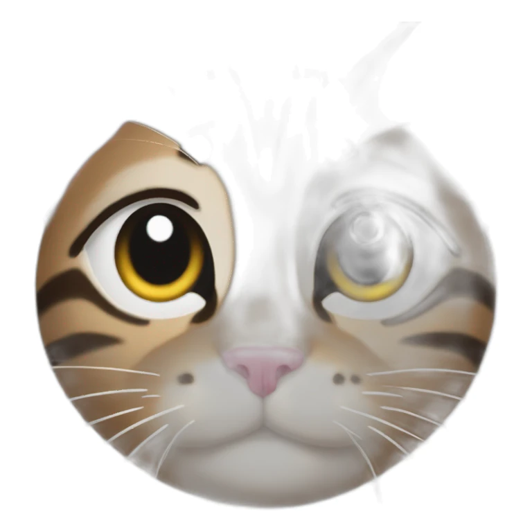 😺 mixed with 🤯 sticker