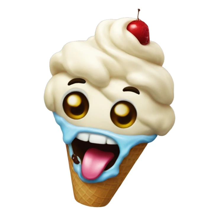 Ice cream fiend sticker
