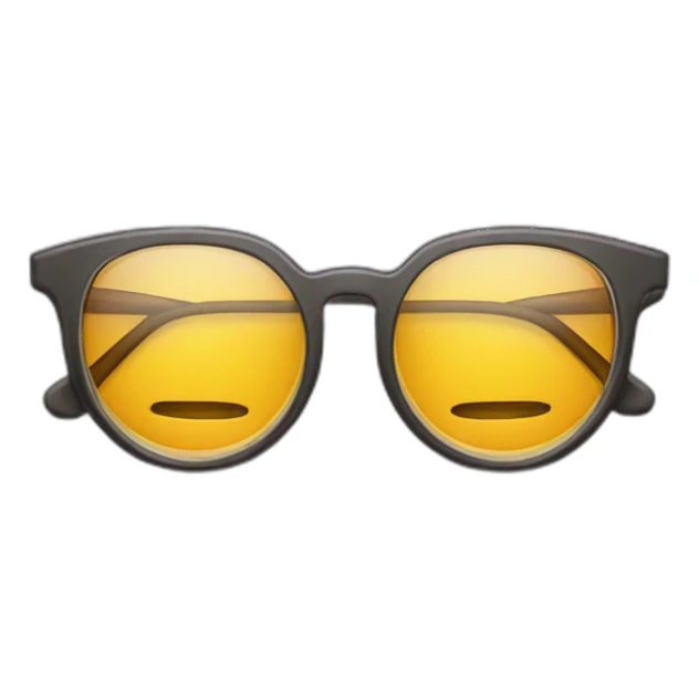 Glasses snapped in half into two pieces sticker