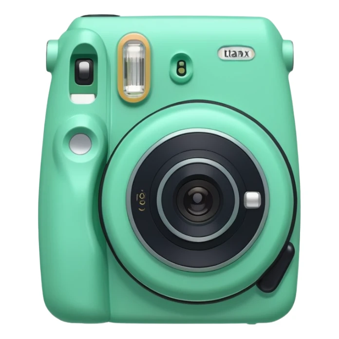 Green instax camera sticker