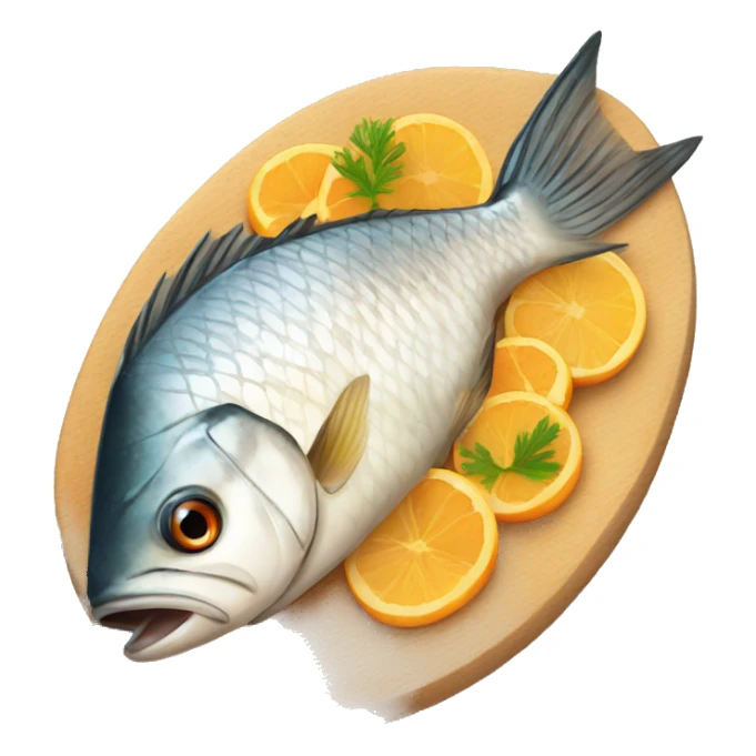 cooked fish sticker