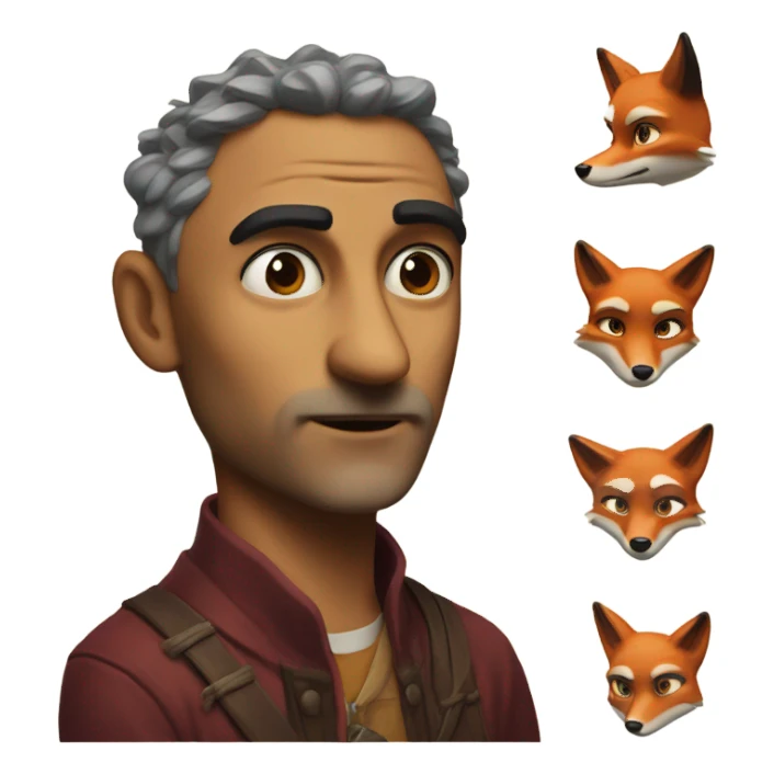 9 taik fox sticker