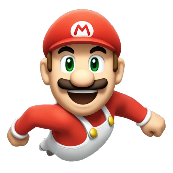 Mario flying  sticker