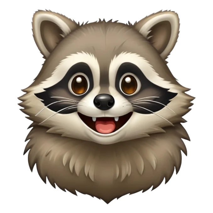 Raccoon cry laughing sticker