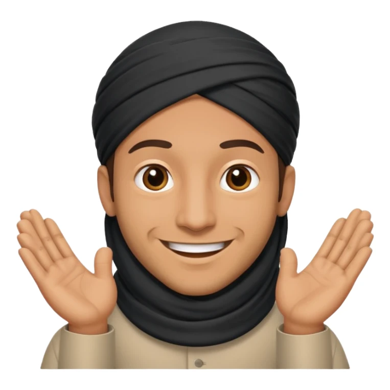 Muslim man greeting sticker