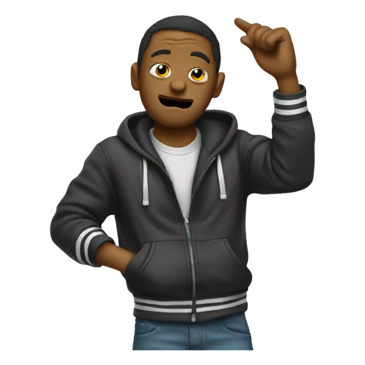 someone dabbing sticker