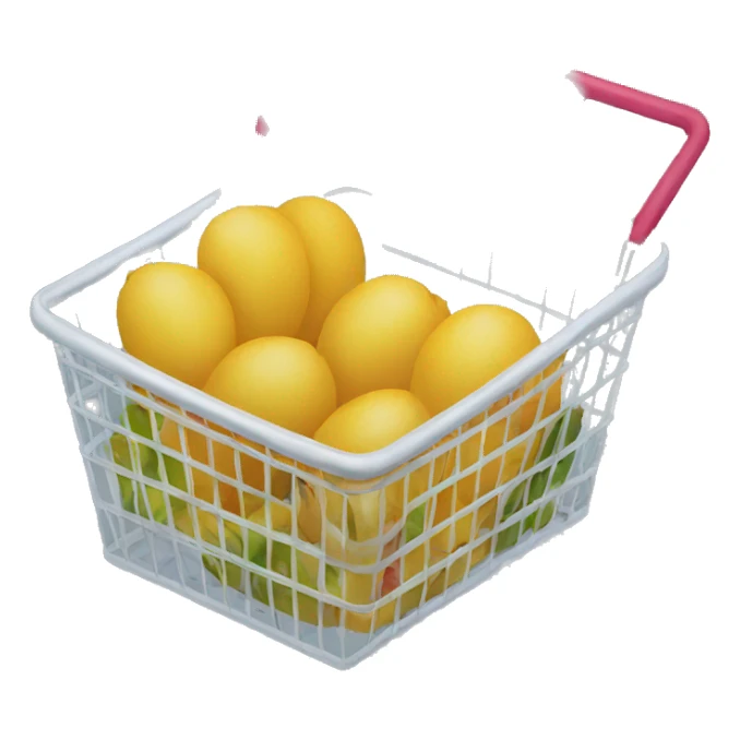 empty grocery basket sticker