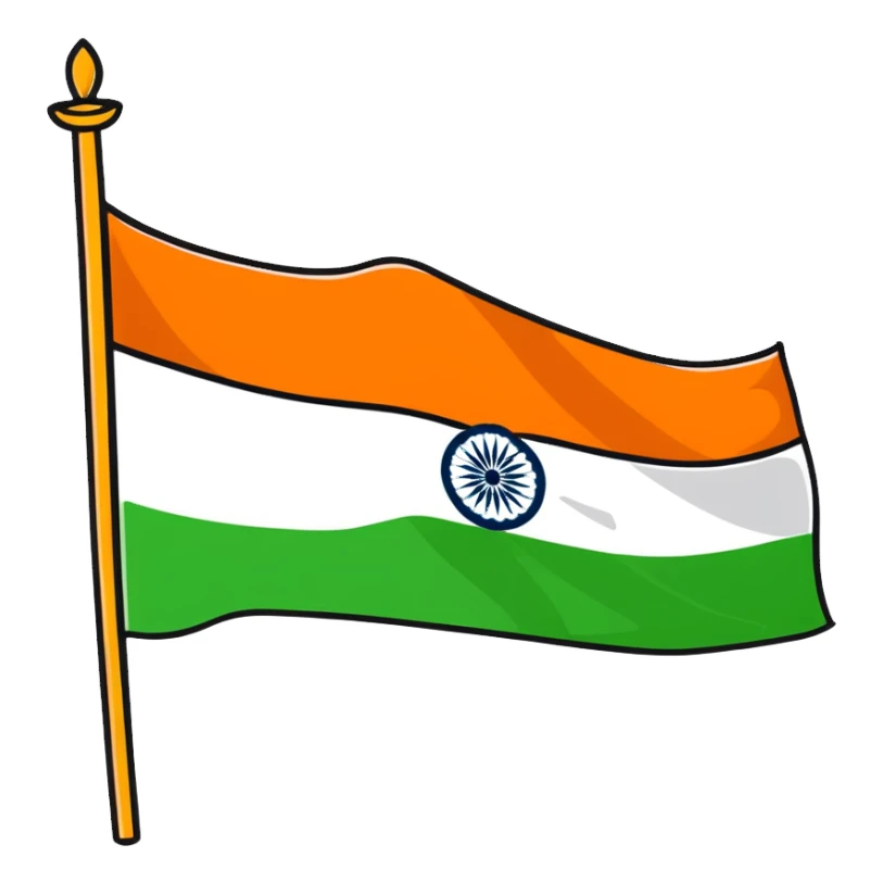 Indian flag sticker