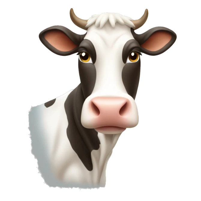 cow side view sticker