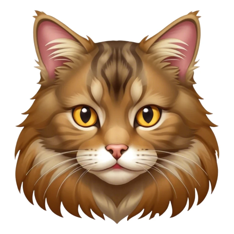 main coon with a spot on the lip sticker