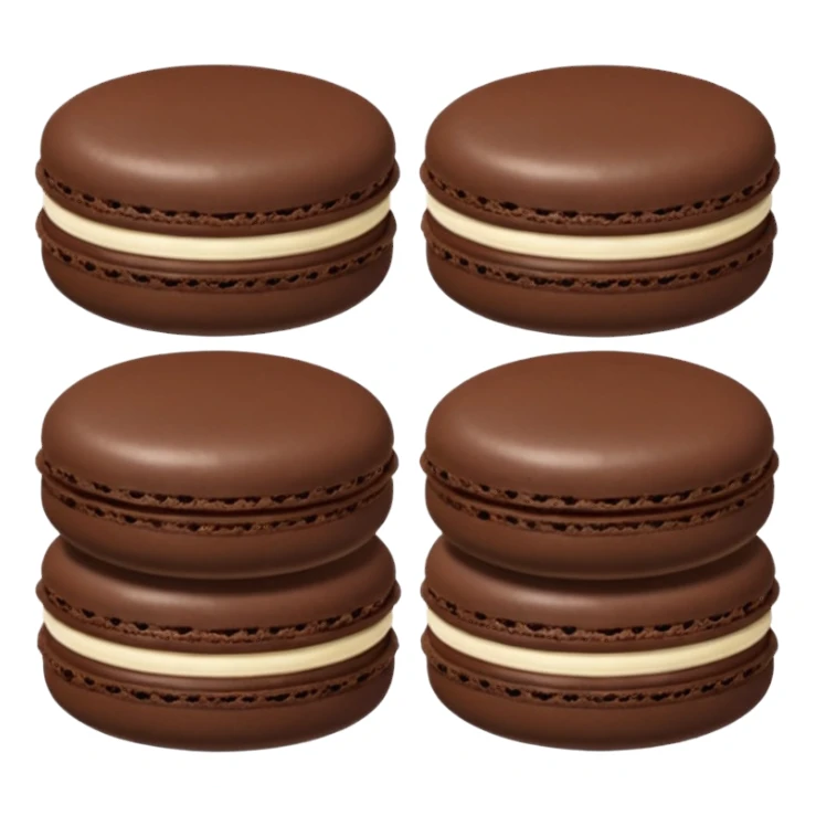 Macaron au chocolat sticker