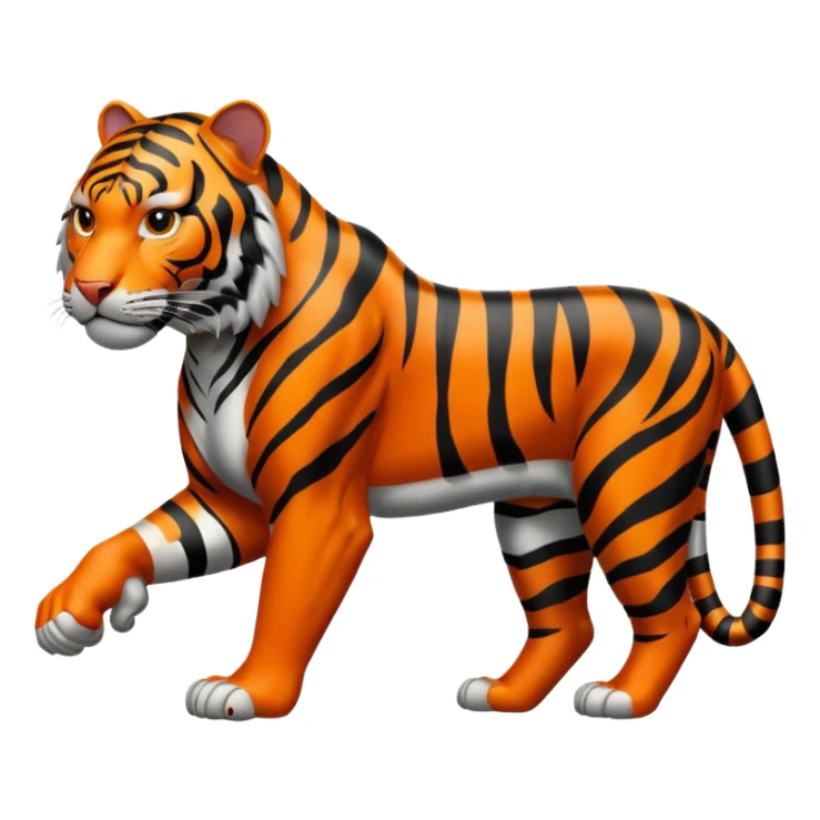 Black coloured tiger sticker