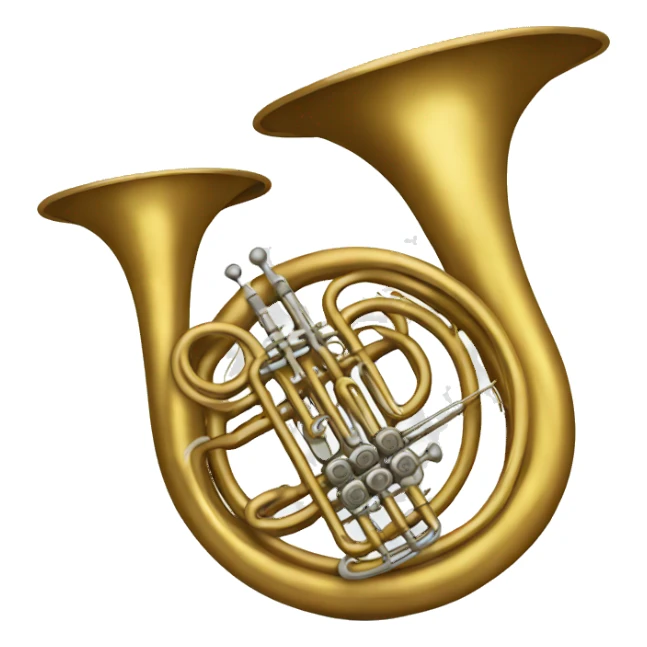 french horn sticker