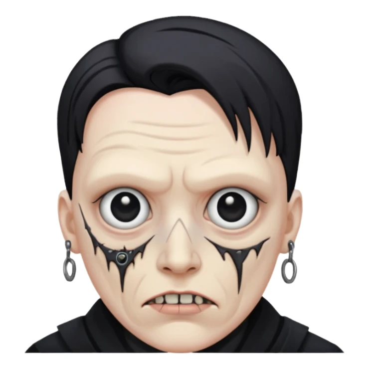 Cenobite with camera replacing eye sticker