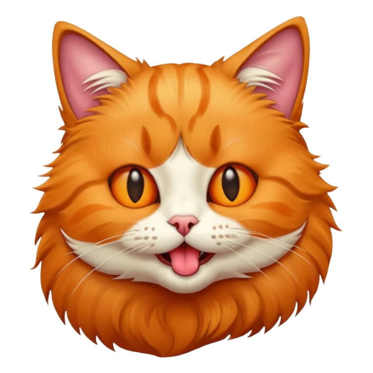 Cat with tongue out sticker
