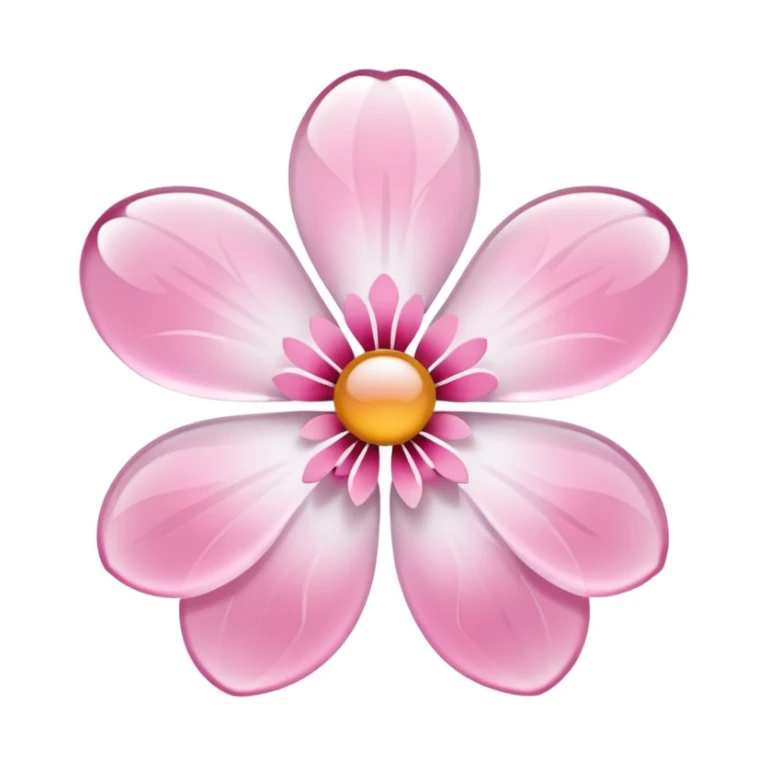 sakura flower with frosted glass effect sticker