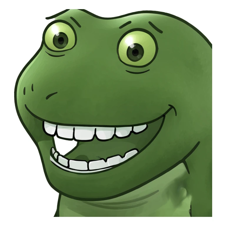 Perfect human smile with teeth  sticker