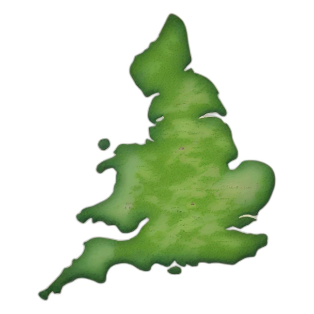 Map of england sticker
