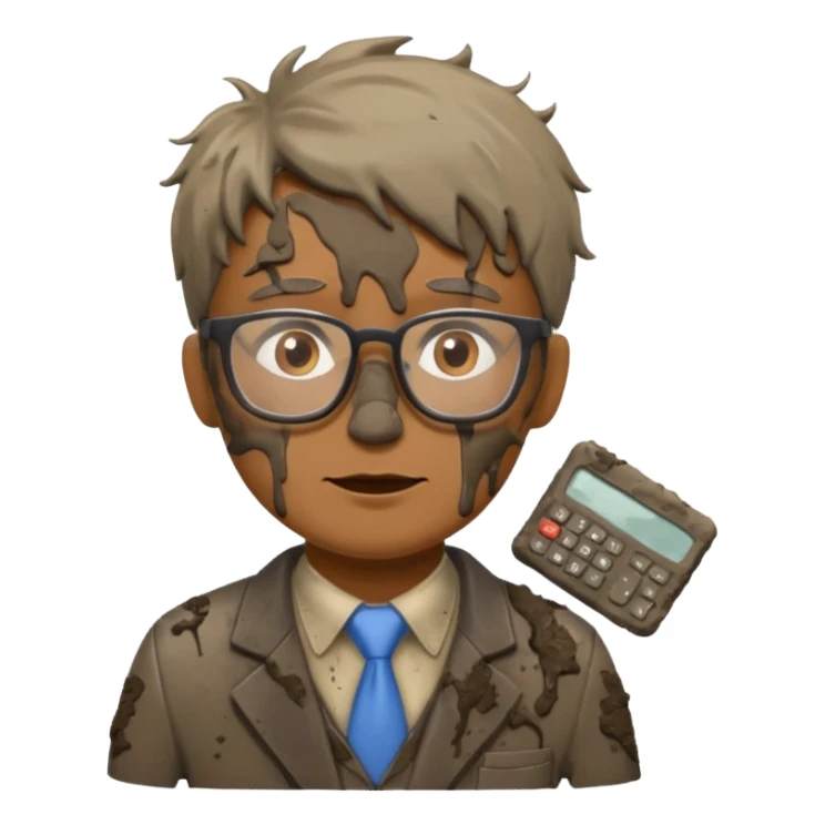 accountant covered in shit sticker