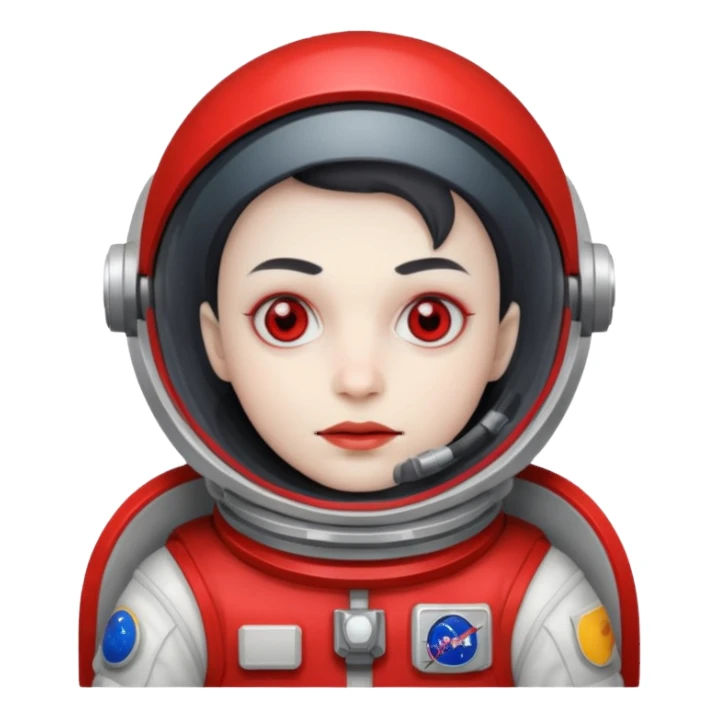 astronaut vampire sticker