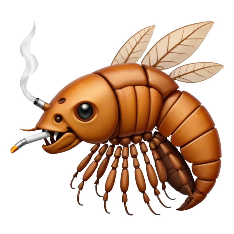 Friendly smoking roaches sticker