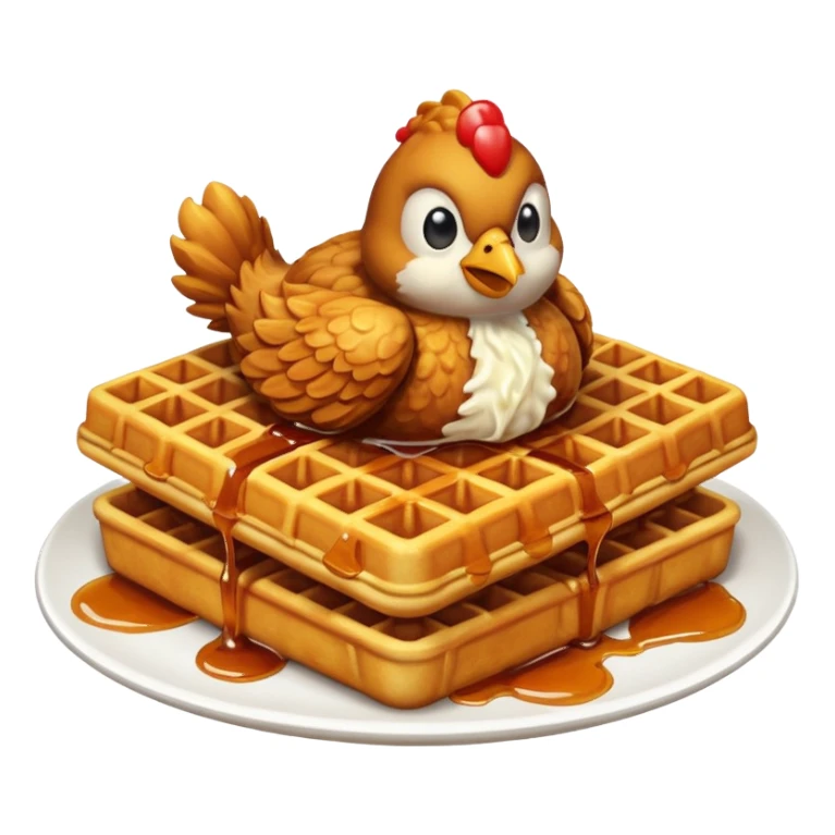 Chicken & waffles sticker
