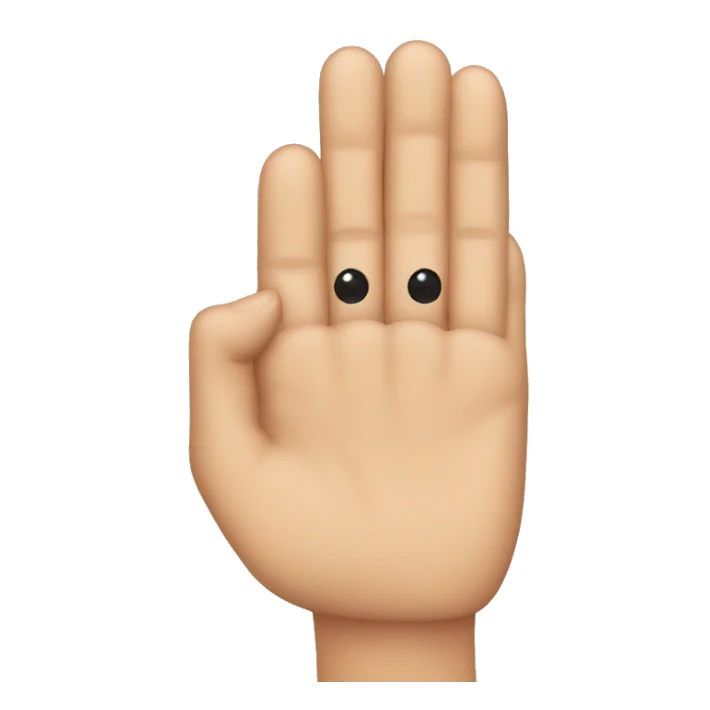 slide finger on face sticker