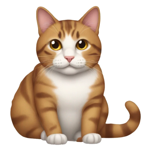 Cat with now sticker