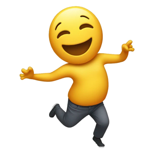 happy stomach dancing  sticker