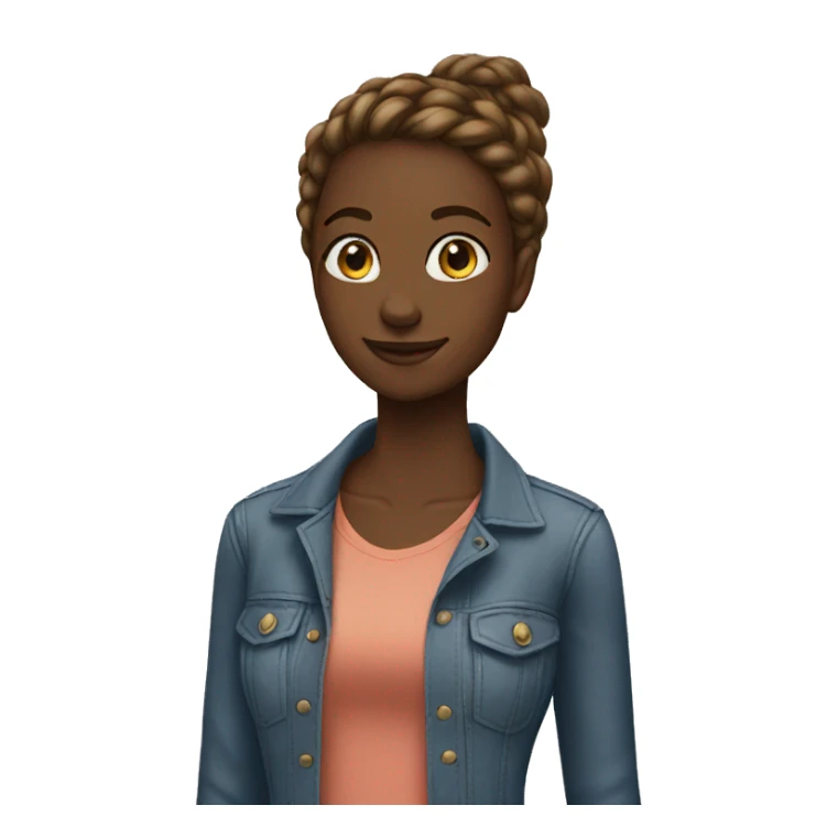 Extremely tall girl sticker