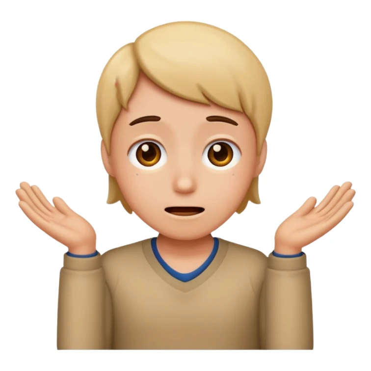 Confused happy sad sticker