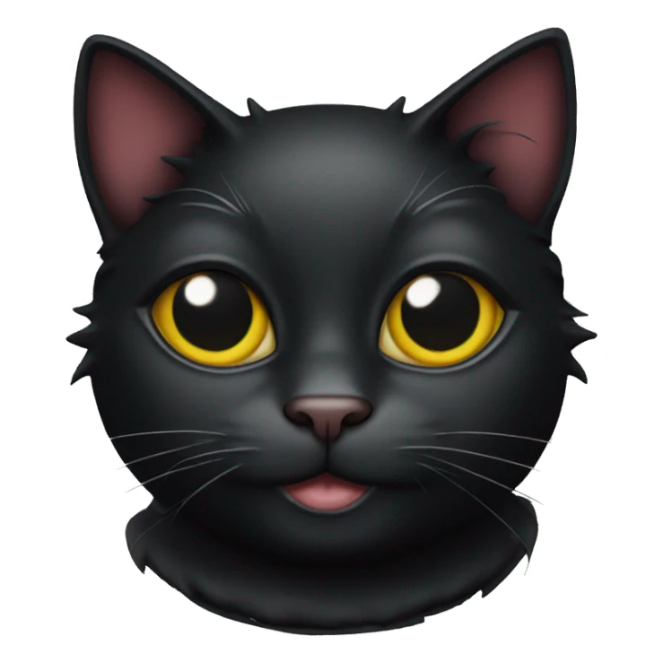 Black cat with jester collar sticker