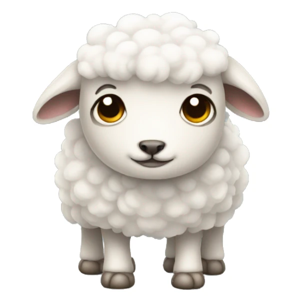 little sheepie with short legs sticker