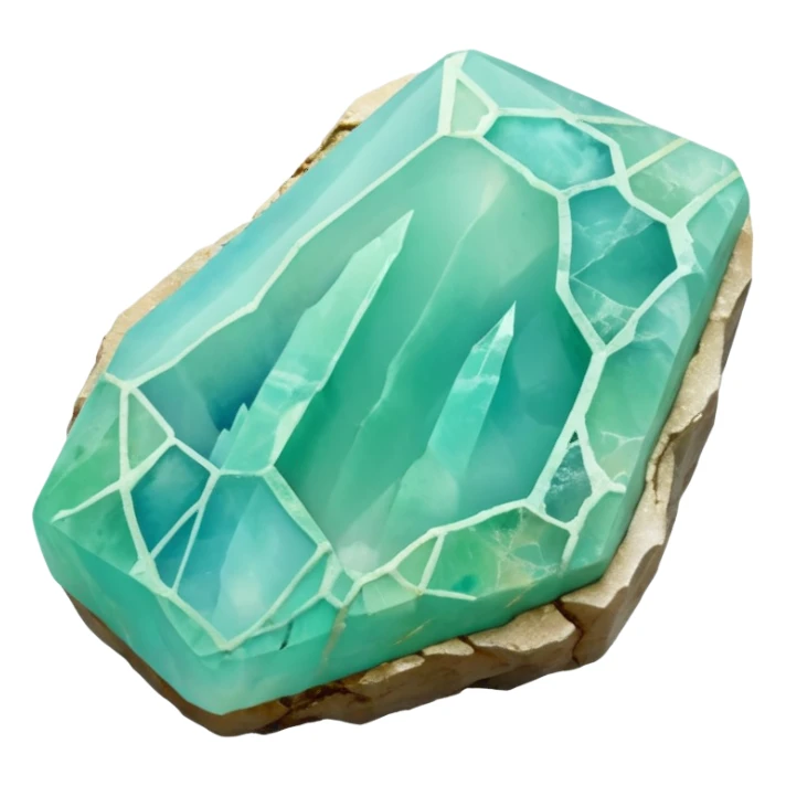 peruvian opal gemstone raw crystal sticker