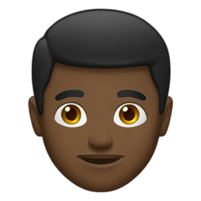 Mixed.black man , bold , black T-shirt sticker